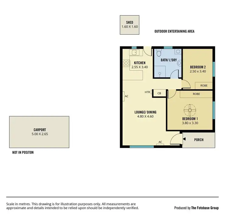 Floorplan of Homely unit listing, 1/94 Cliff Street, Glengowrie SA 5044