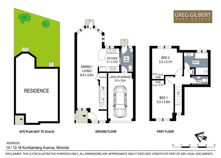 Floorplan of Homely townhouse listing, 14/12-18 Kumbardang Avenue, Miranda NSW 2228
