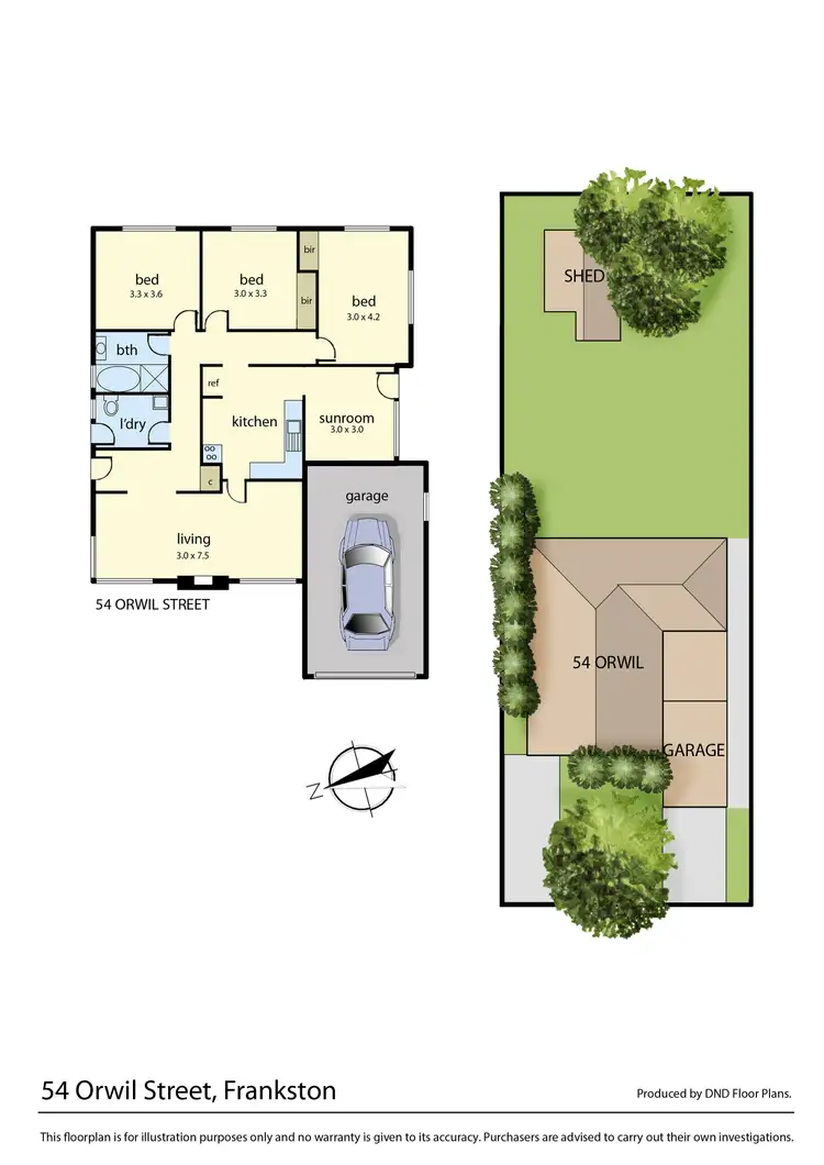 Floorplan of Homely house listing, 54 Orwil Street, Frankston VIC 3199