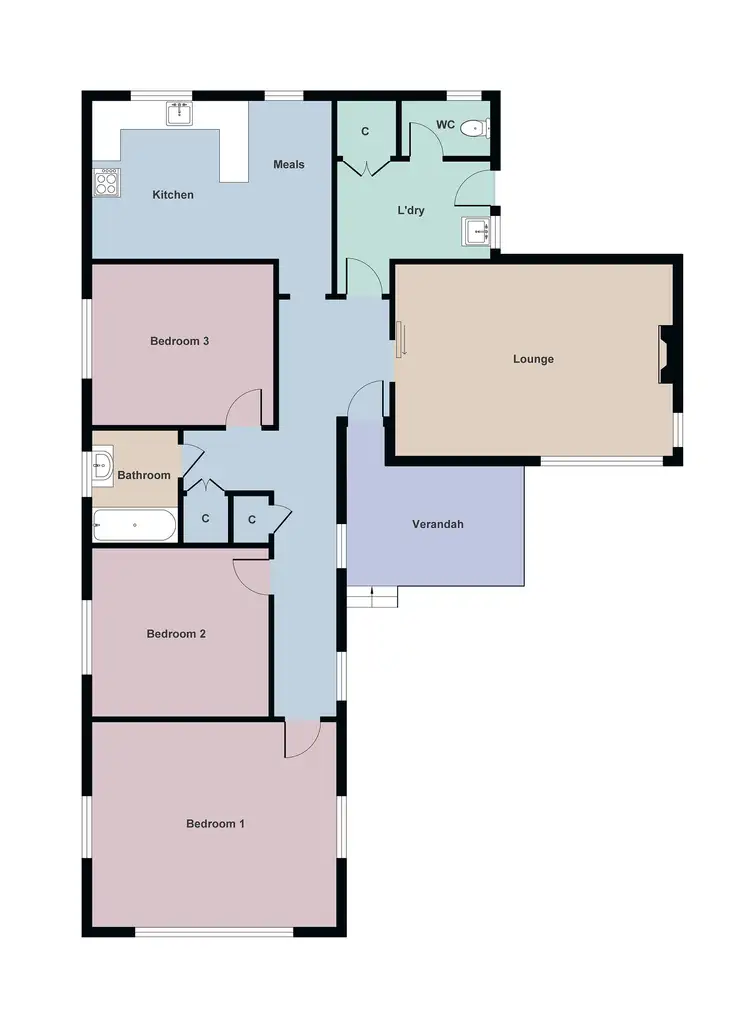 Floorplan of Homely house listing, 4 Fuller Street, Maryborough VIC 3465