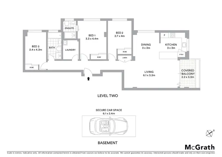 Floorplan of Homely apartment listing, 8/3 Giddings Avenue, Cronulla NSW 2230