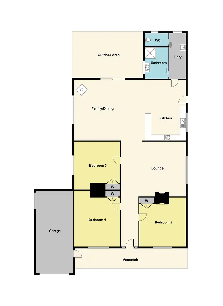 Floorplan of Homely house listing, 94 Barnett Street, Avoca VIC 3467