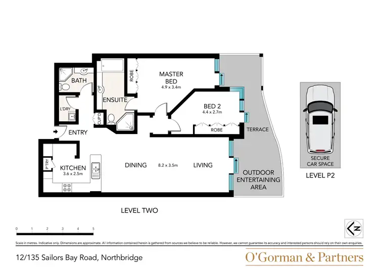 Floorplan of Homely apartment listing, 12/135 Sailors Bay Road, Northbridge NSW 2063