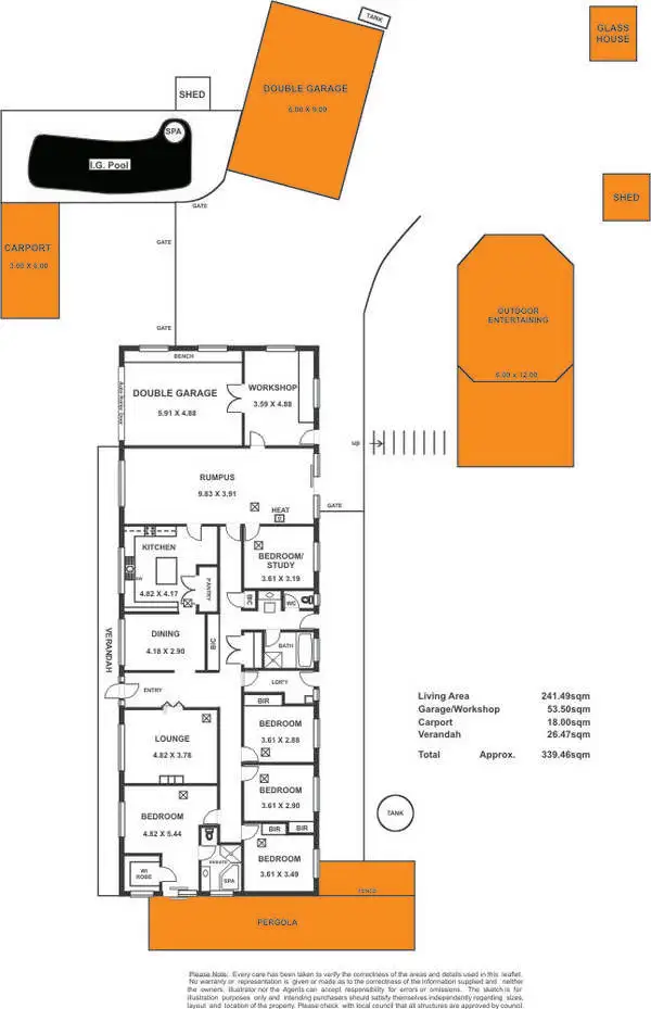 Floorplan of Homely house listing, 6 Lorna Court, One Tree Hill SA 5114