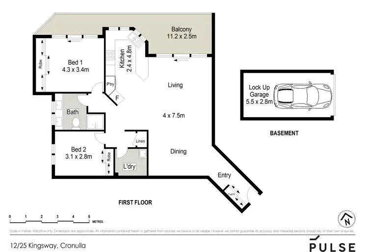 Floorplan of Homely apartment listing, 12/25-35 Kingsway, Cronulla NSW 2230