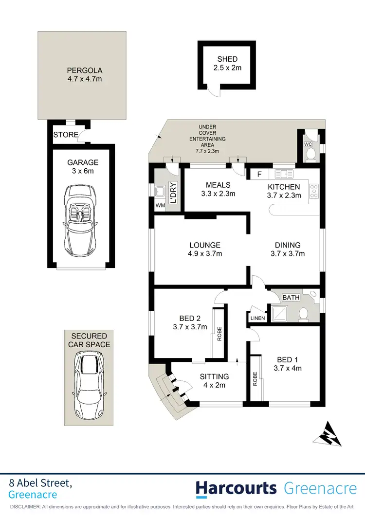 Floorplan of Homely house listing, 8 Abel Street, Greenacre NSW 2190