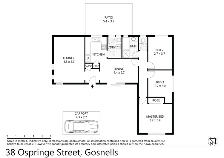 Floorplan of Homely house listing, 38 Ospringe Street, Gosnells WA 6110