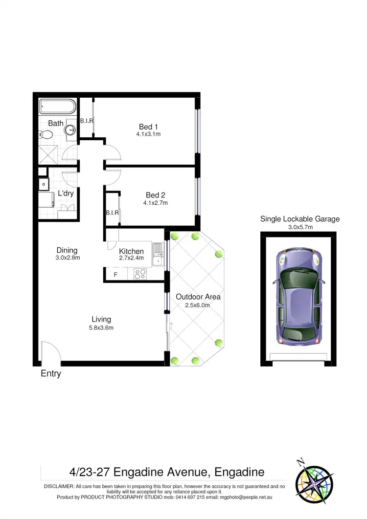 Floorplan of Homely unit listing, 4/23-27 Engadine Avenue, Engadine NSW 2233