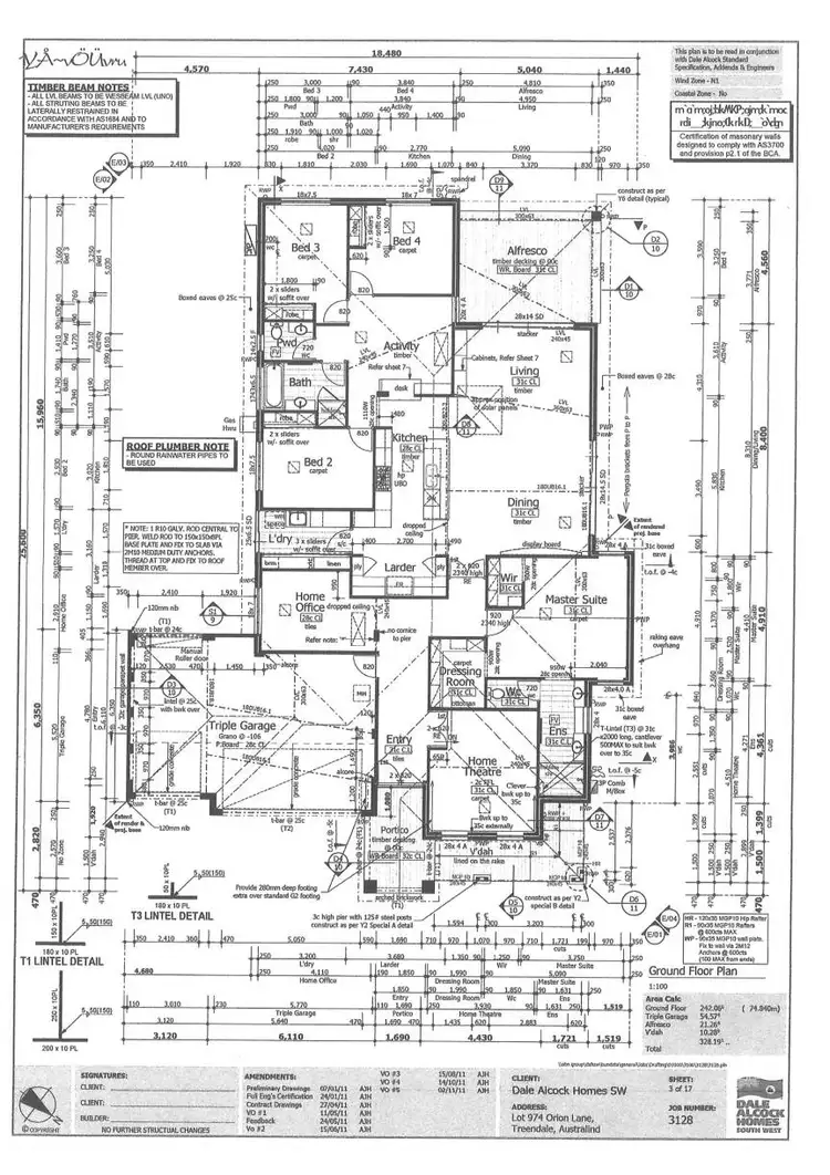 Floorplan of Homely house listing, 6 Orion Lane, Australind WA 6233