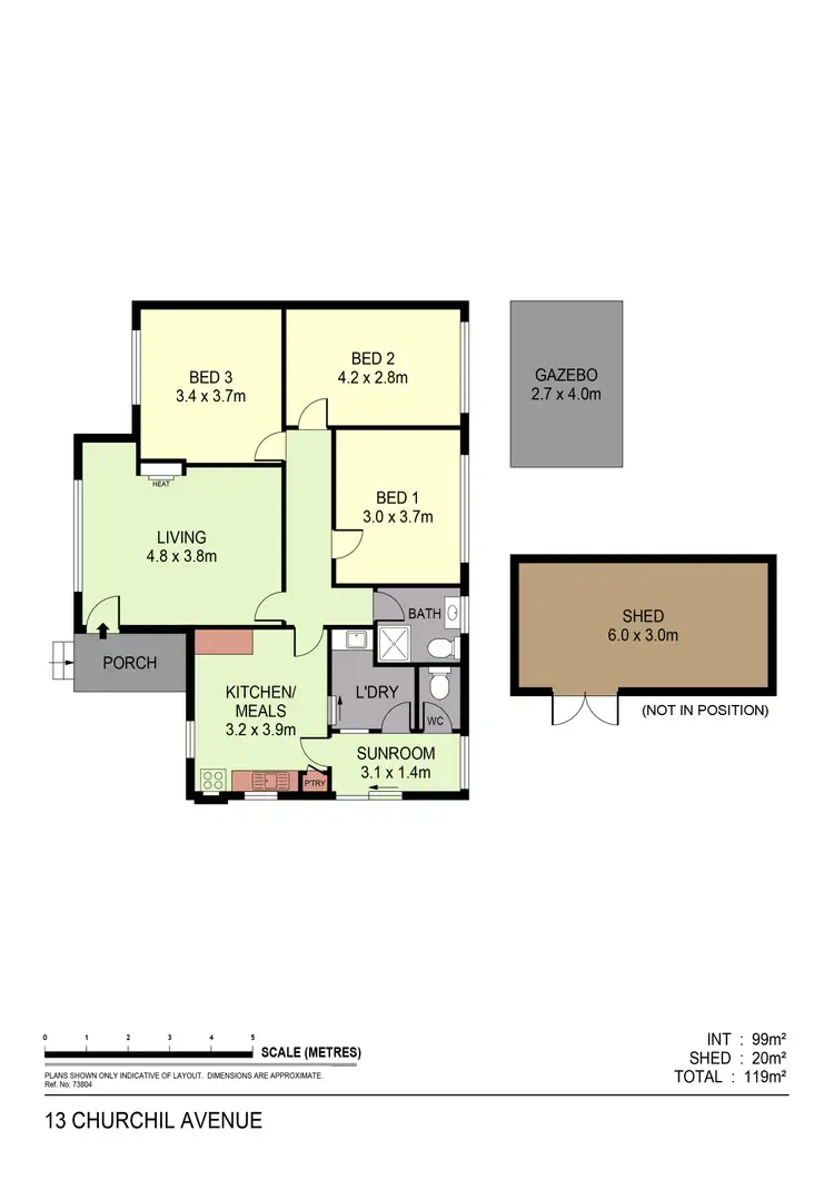 Floorplan of Homely house listing, 13 Churchill Avenue, Flora Hill VIC 3550