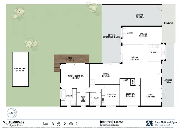 Floorplan of Homely house listing, 18 Cudgerie Court, Mullumbimby NSW 2482