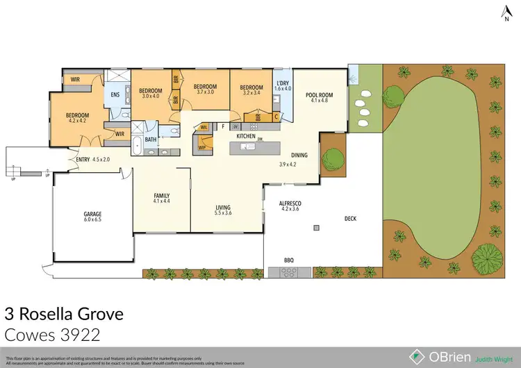 Floorplan of Homely house listing, 3 Rosella Grove, Cowes VIC 3922