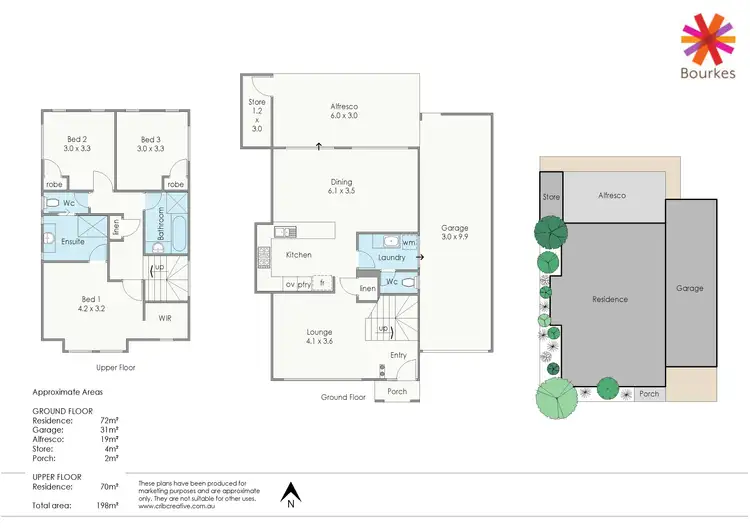 Floorplan of Homely townhouse listing, 2/137 Robert Street, Como WA 6152