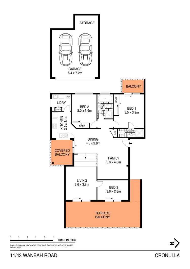 Floorplan of Homely apartment listing, 11/43-45 Wyanbah Road, Cronulla NSW 2230
