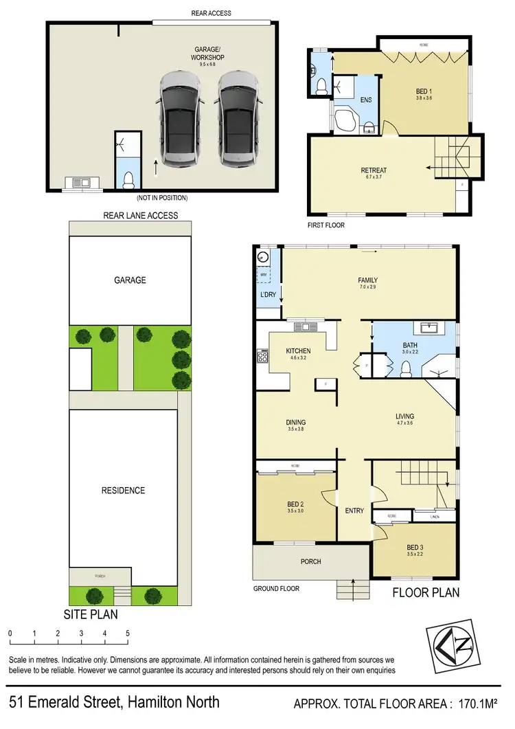 Floorplan of Homely house listing, 51 Emerald Street, Hamilton North NSW 2292