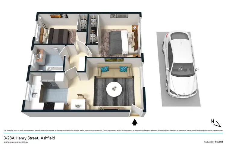 Floorplan of Homely apartment listing, 3/28A Henry Street, Ashfield NSW 2131