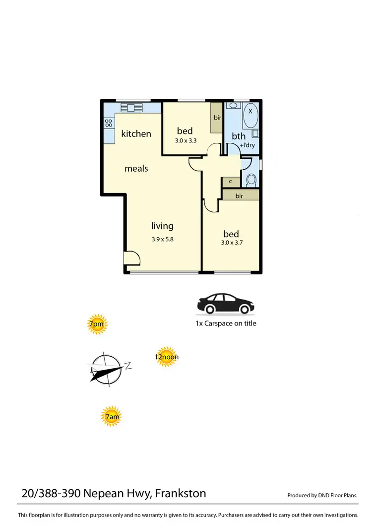 Floorplan of Homely apartment listing, 20/388-390 Nepean Highway, Frankston VIC 3199
