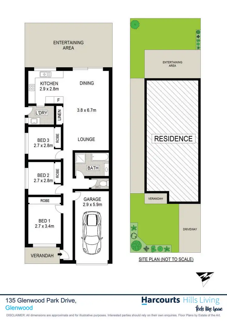 Floorplan of Homely house listing, 135 Glenwood Park Drive, Glenwood NSW 2768