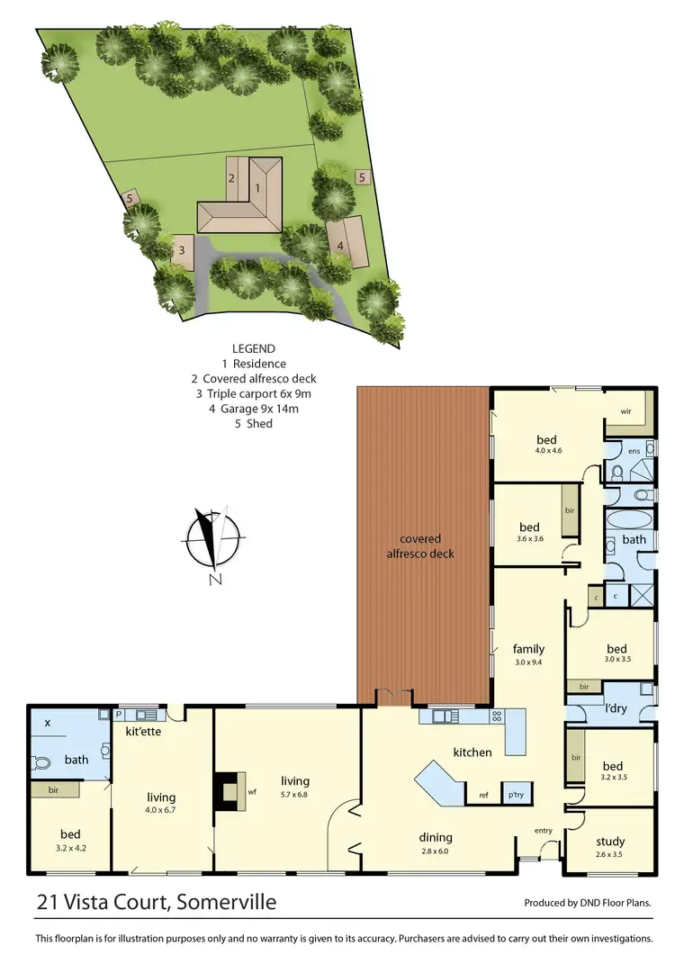 Floorplan of Homely rural property listing, 21 Vista Court, Somerville VIC 3912