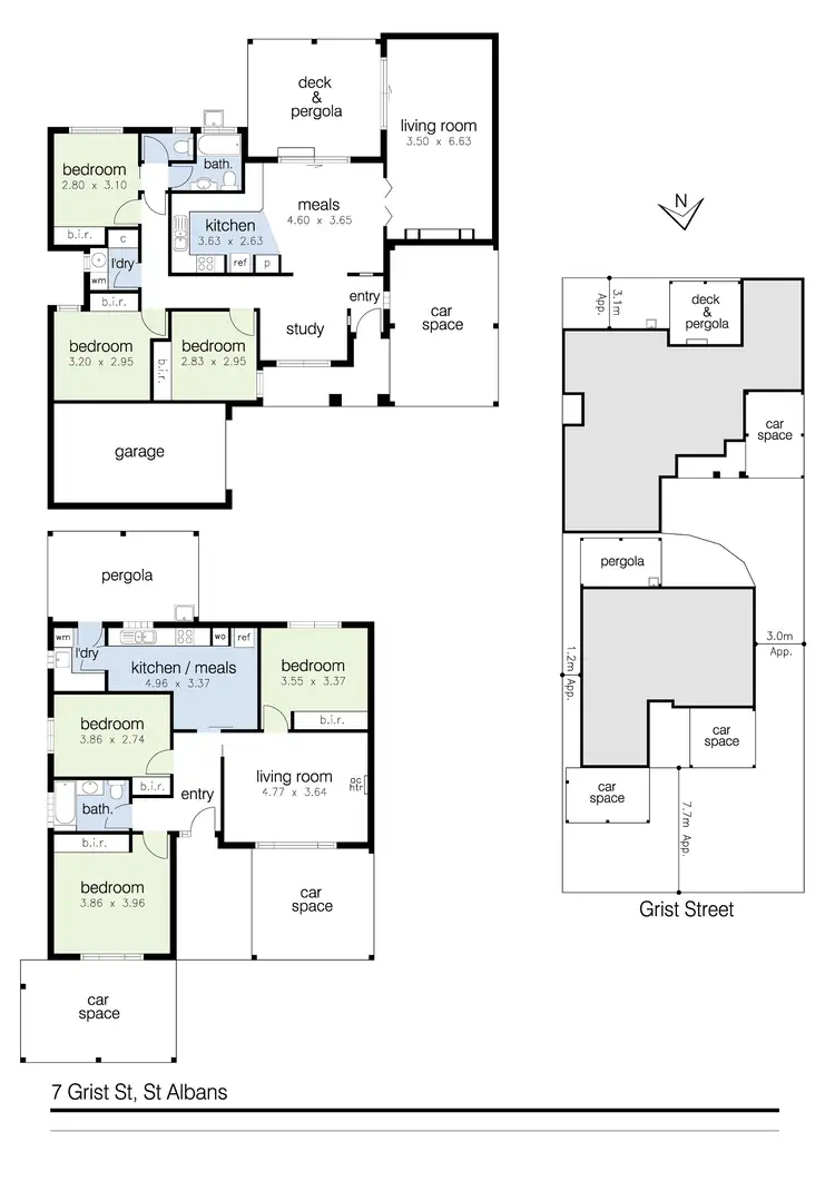 Floorplan of Homely unit listing, 7 Grist Street, St Albans VIC 3021