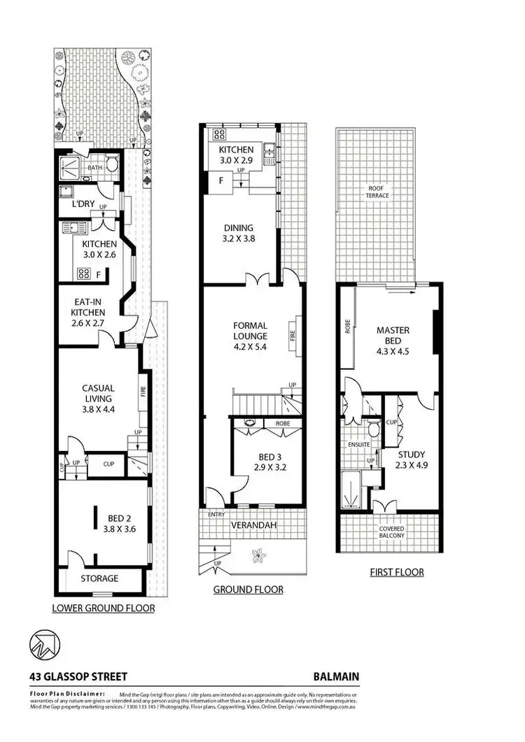 Floorplan of Homely house listing, 43 Glassop Street, Balmain NSW 2041