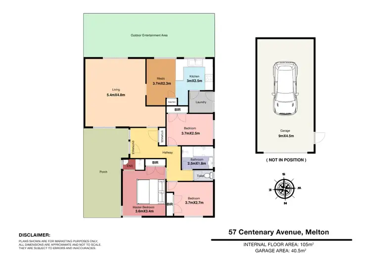 Floorplan of Homely house listing, 57 Centenary Avenue, Melton VIC 3337