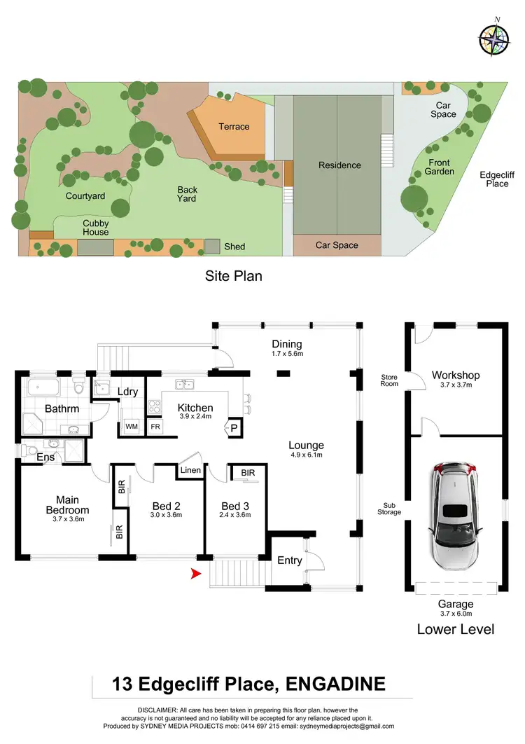 Floorplan of Homely house listing, 13 Edgecliff Place, Engadine NSW 2233