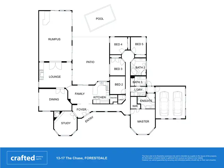 Floorplan of Homely house listing, 13-17 The Chase, Forestdale QLD 4118