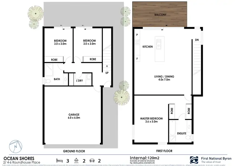 Floorplan of Homely house listing, 2/4-6 Roundhouse Place, Ocean Shores NSW 2483