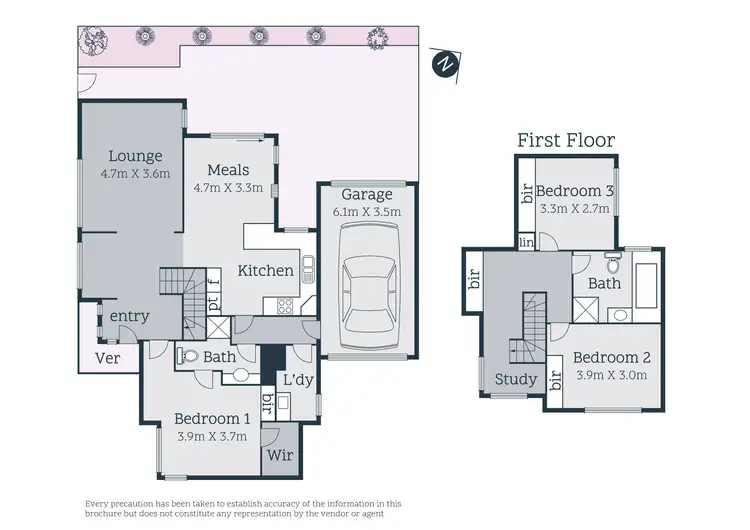 Floorplan of Homely townhouse listing, 1/20C Maserati Drive, Epping VIC 3076