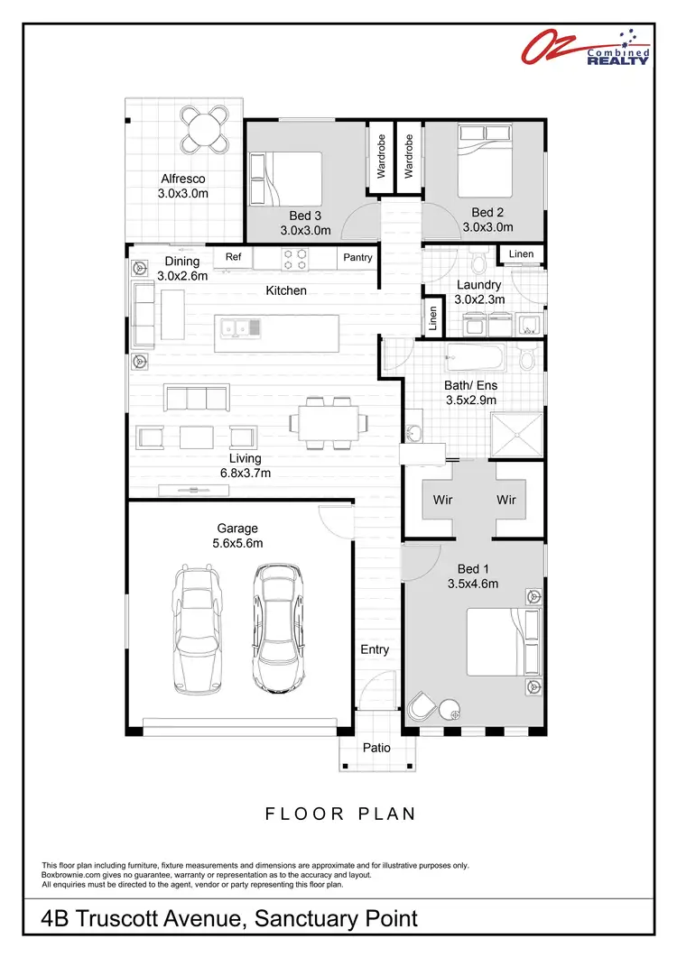 Floorplan of Homely house listing, 4B Truscott Avenue, Sanctuary Point NSW 2540