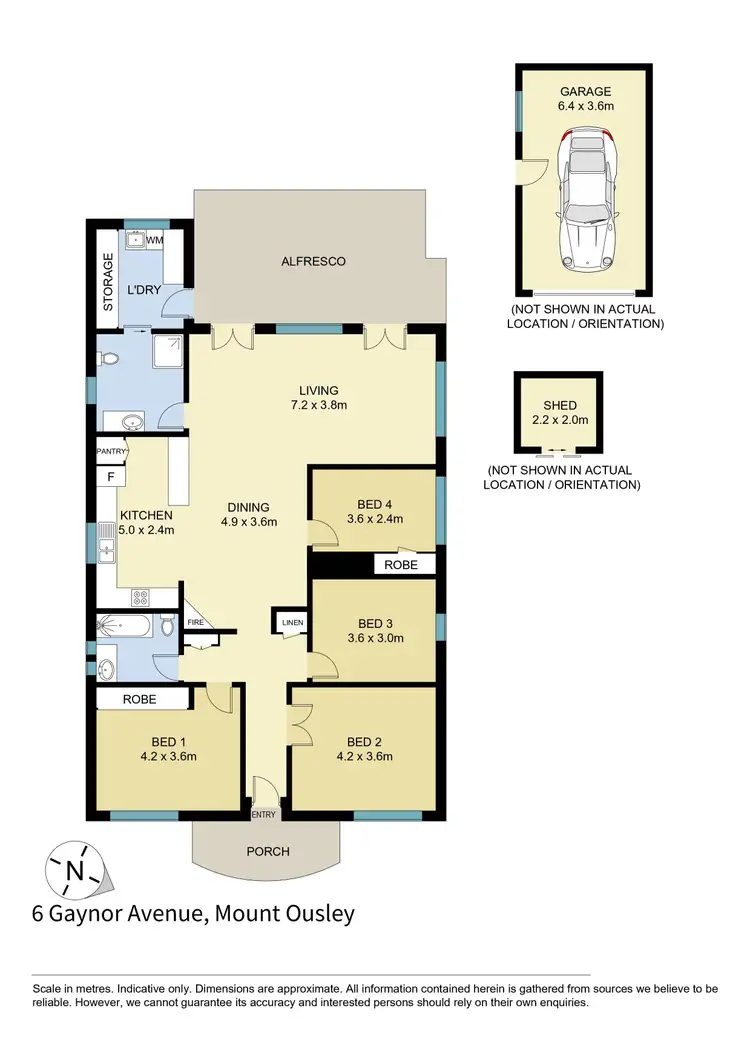 Floorplan of Homely house listing, 6 Gaynor Avenue, Mount Ousley NSW 2519