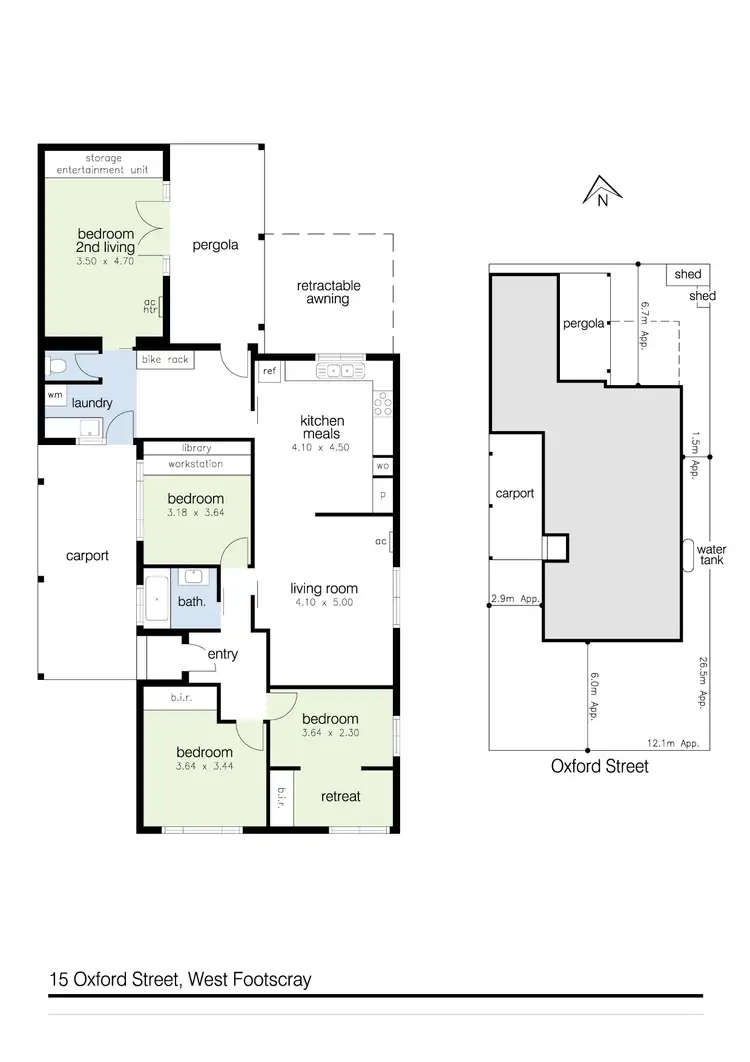 Floorplan of Homely house listing, 15 Oxford Street, West Footscray VIC 3012