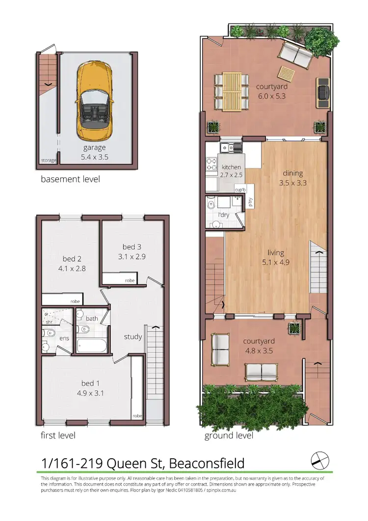 Floorplan of Homely apartment listing, 1/161-219 Queen Street, Beaconsfield NSW 2015