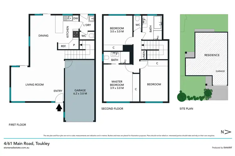 Floorplan of Homely townhouse listing, 4/61 Main Road, Toukley NSW 2263