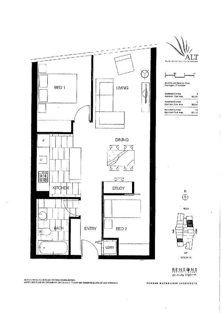 Floorplan of Homely apartment listing, 2404/18 Mount Alexander Road, Travancore VIC 3032