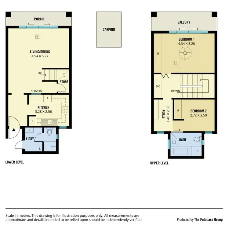 Floorplan of Homely townhouse listing, 2/5 Tingira Place, Semaphore Park SA 5019