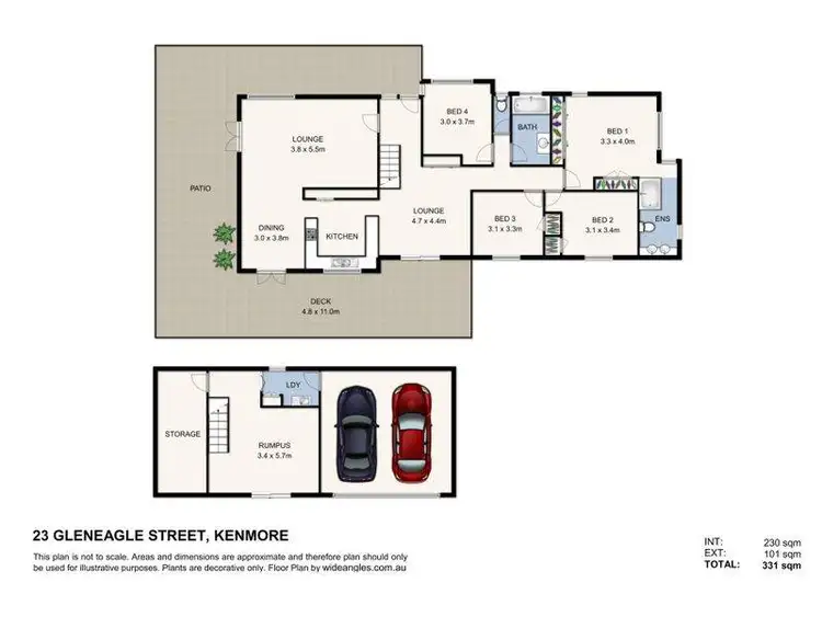 Floorplan of Homely house listing, 23 Gleneagle Street, Kenmore QLD 4069
