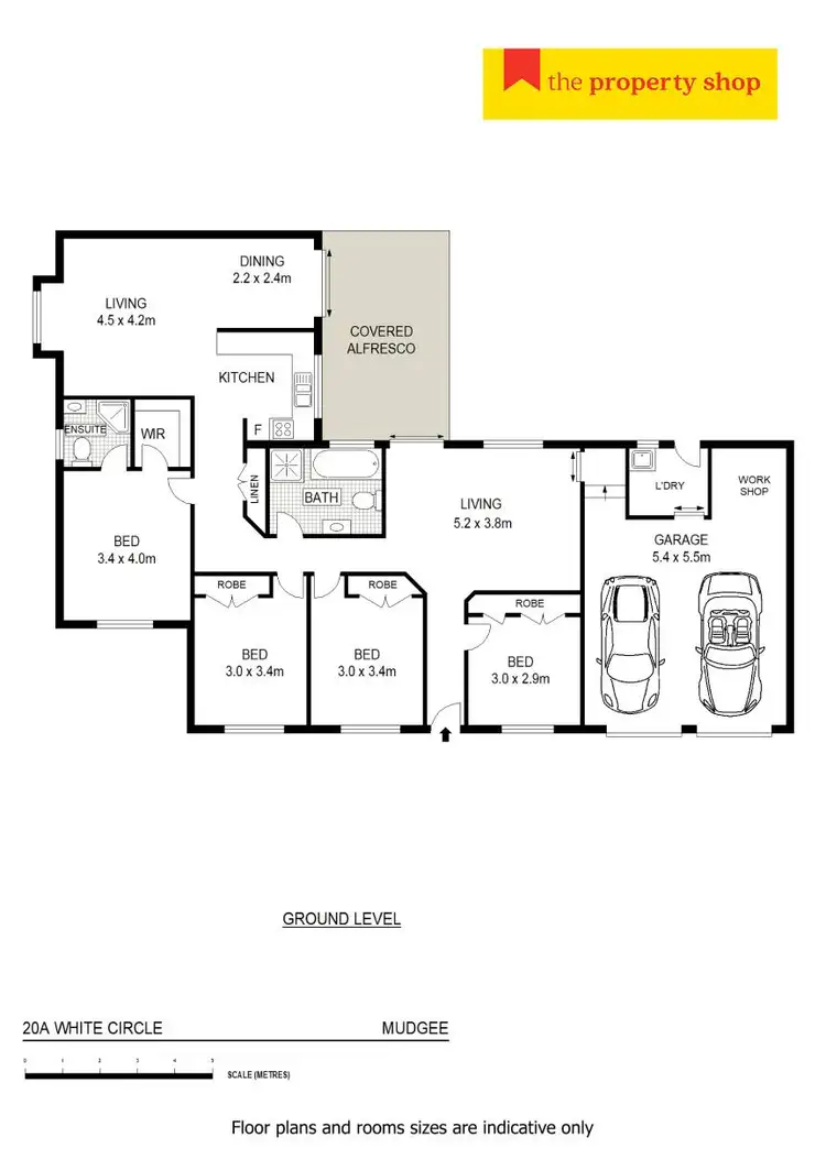 Floorplan of Homely house listing, 20a White Circle, Mudgee NSW 2850