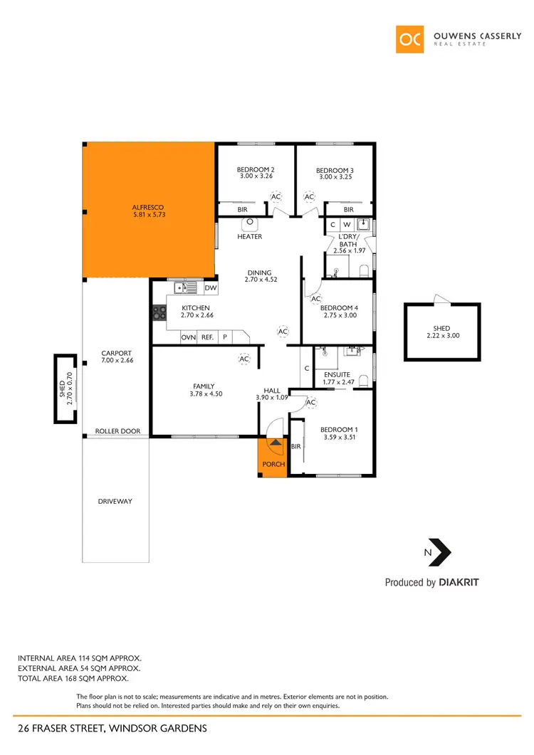 Floorplan of Homely house listing, 26 Fraser Street, Windsor Gardens SA 5087