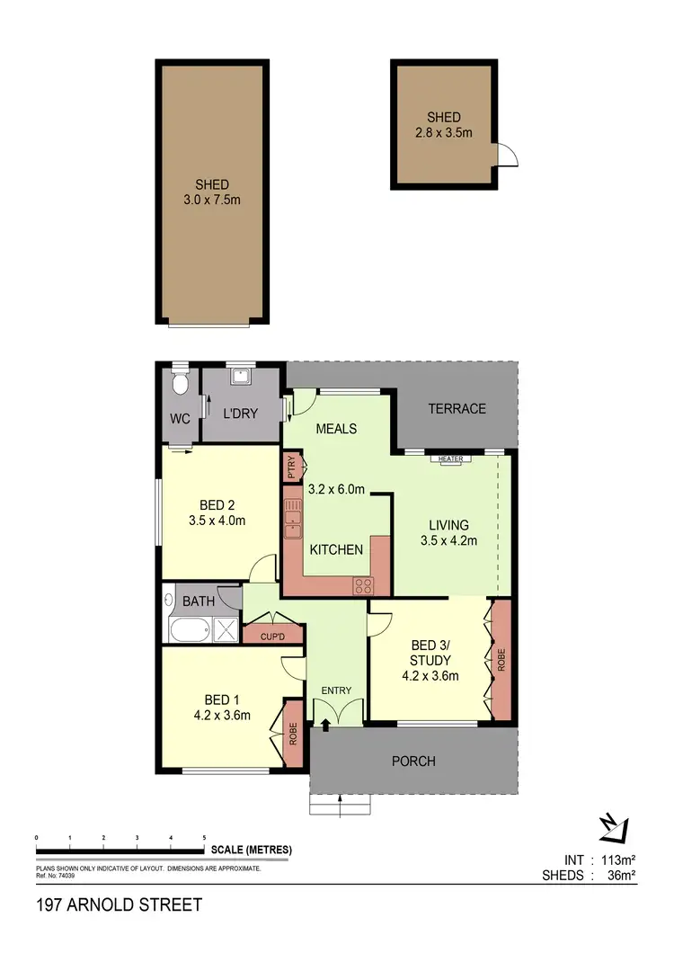 Floorplan of Homely house listing, 197 Arnold Street, North Bendigo VIC 3550