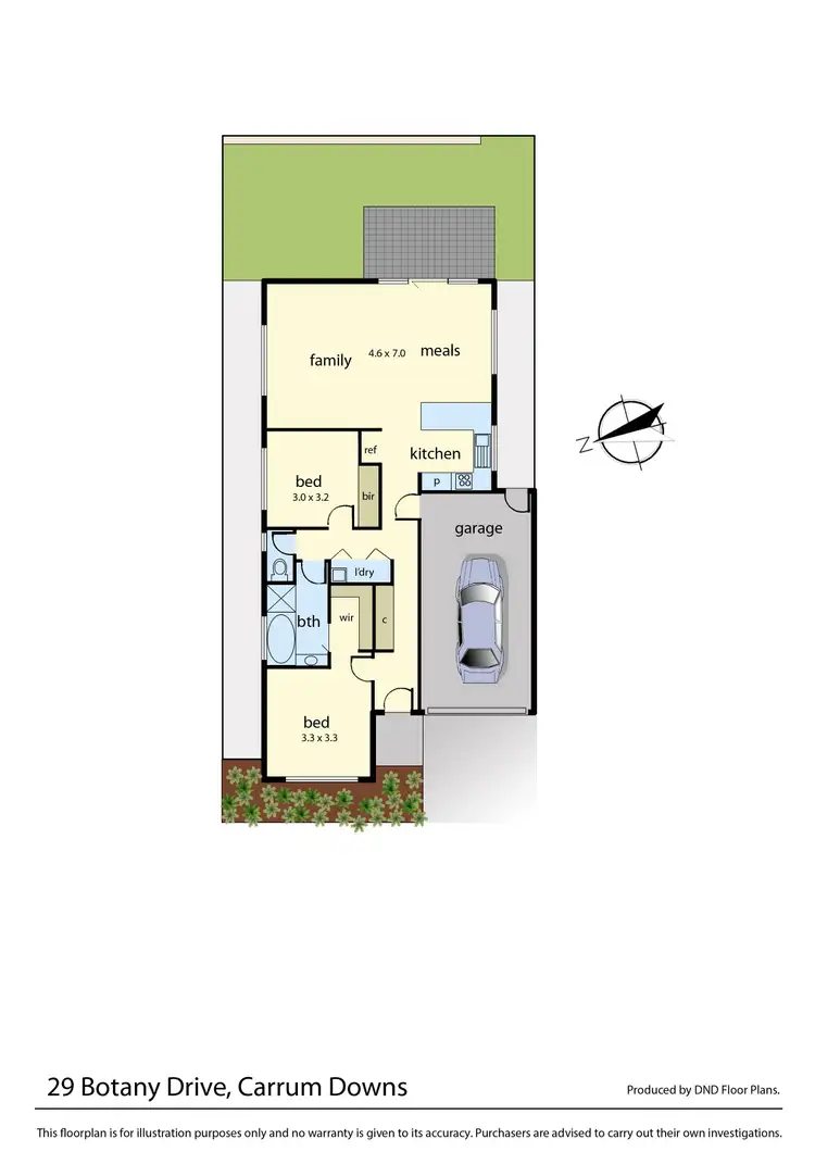 Floorplan of Homely unit listing, 29 Botany Drive, Carrum Downs VIC 3201