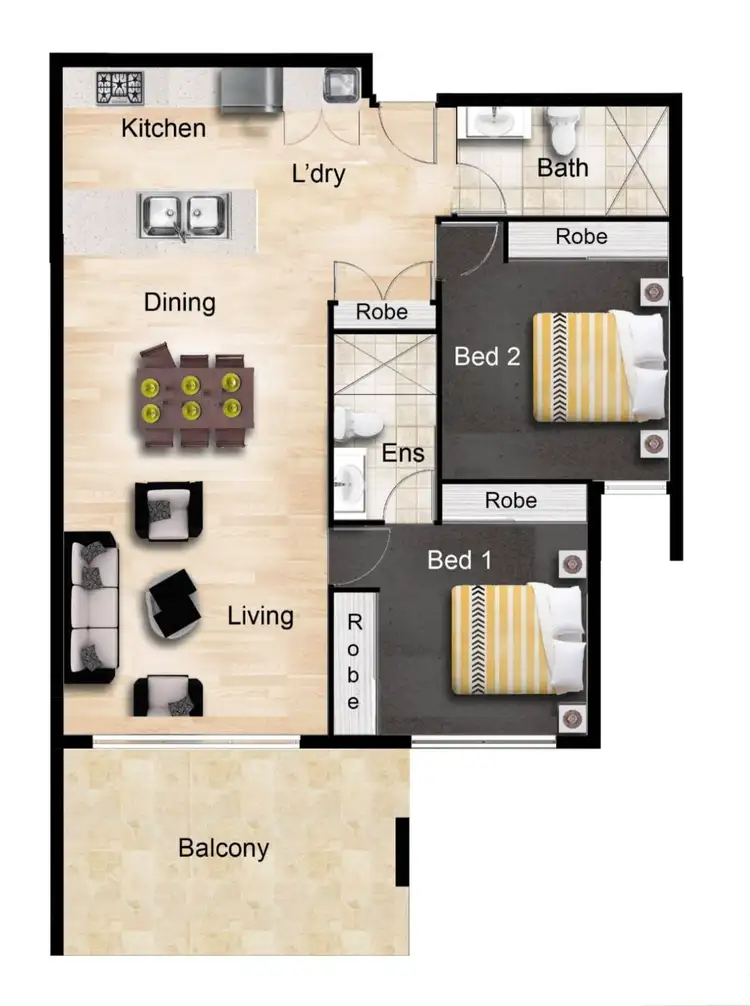 Floorplan of Homely unit listing, 31/33-35 Saltair Street, Kings Beach QLD 4551