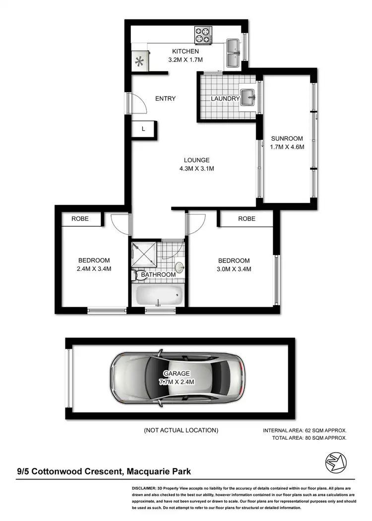 Floorplan of Homely unit listing, 9/5 Cottonwood Crescent, Macquarie Park NSW 2113
