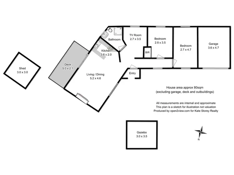 Floorplan of Homely house listing, 5 Arnott Street, Dodges Ferry TAS 7173