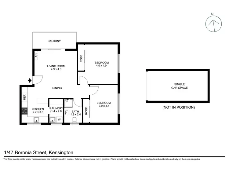 Floorplan of Homely apartment listing, 1/47 Boronia Street, Kensington NSW 2033