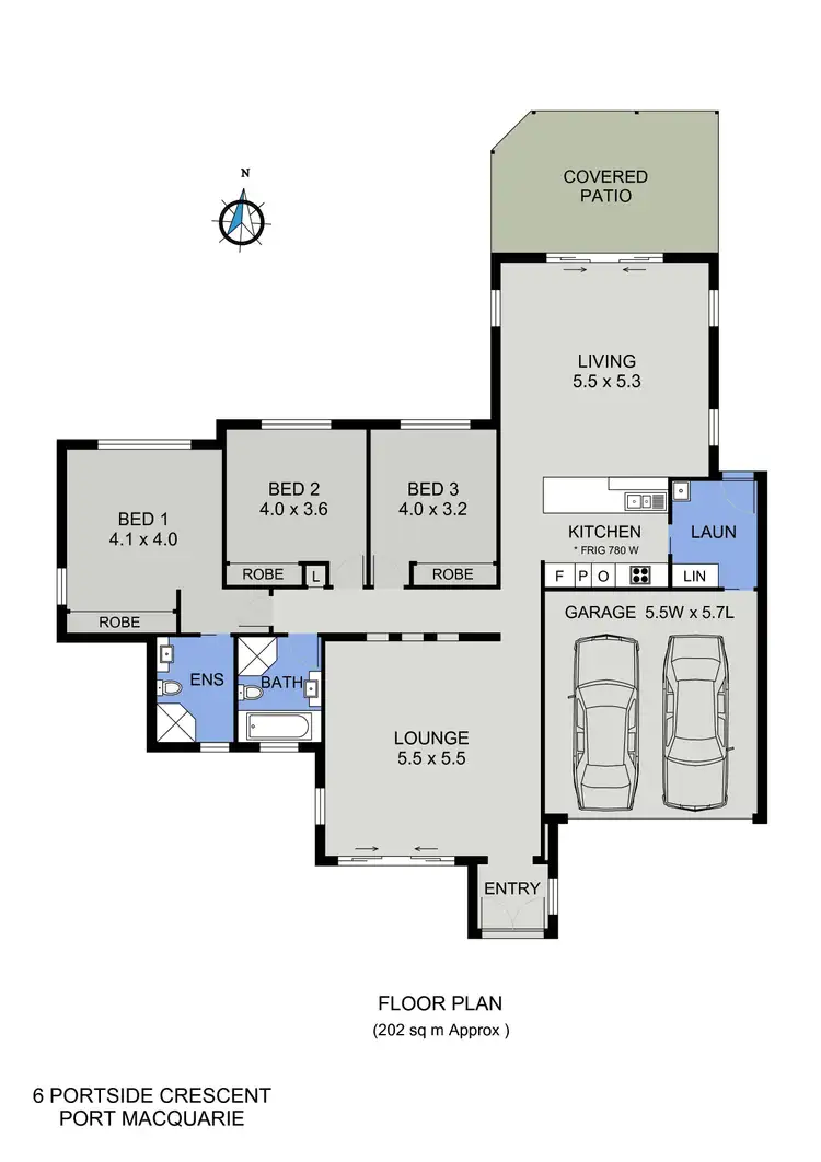 Floorplan of Homely house listing, 6 Portside Crescent, Port Macquarie NSW 2444