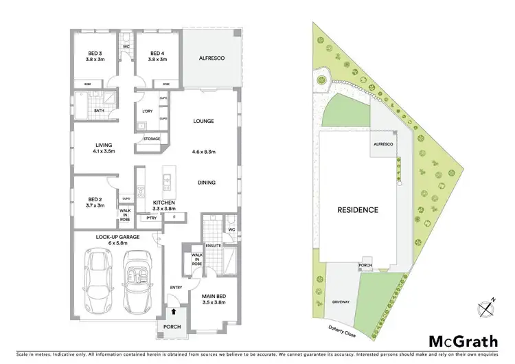 Floorplan of Homely house listing, 5 Doherty Close, Mount Clear VIC 3350