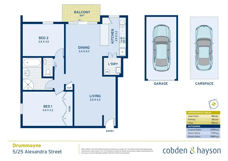 Floorplan of Homely apartment listing, 5/25-29 Alexandra Street, Drummoyne NSW 2047