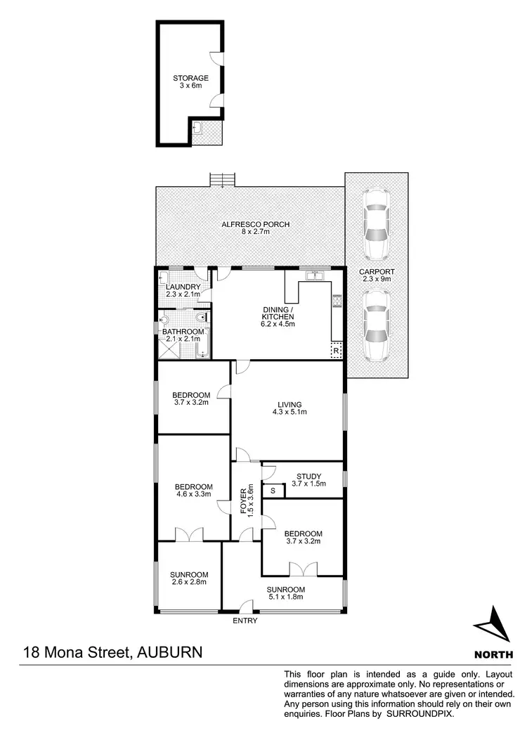 Floorplan of Homely house listing, 18 Mona Street, Auburn NSW 2144